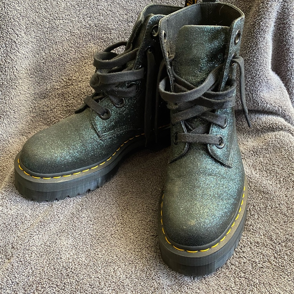 Doc Martens women size 11 GLITTER